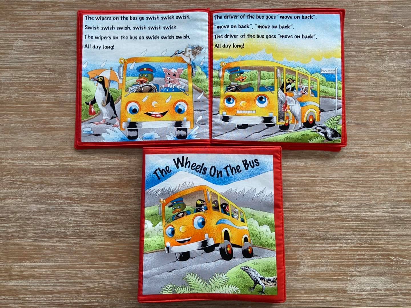 Fabric Book - The Wheels on the Bus