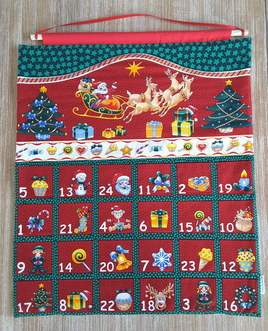 Advent Calendar - Red Sleigh